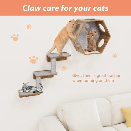 Cat Scratching Mat Self-Adhesive Trimmable Carpet Cat Scratching Post Carpet for Anti-scratching Sofa Furniture Protection Trendycat