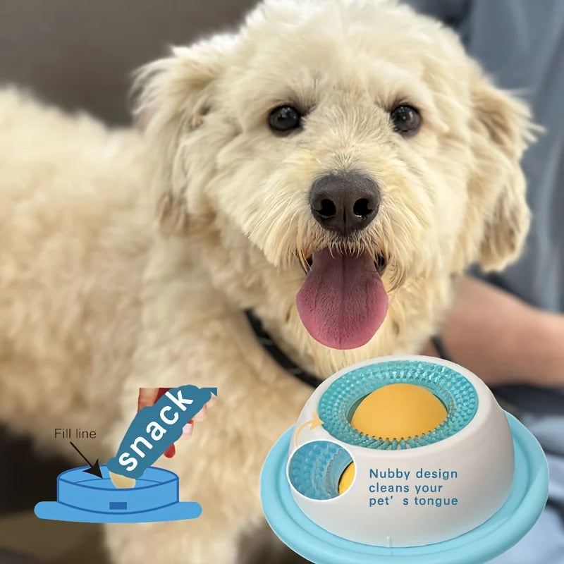 Pet Lick Mat Yogurt Licking Plate Slow Feeder for Dogs & Cats - Interactive Snack Bowl, Promotes Dental Health, Pet Licking Mat Trendycat