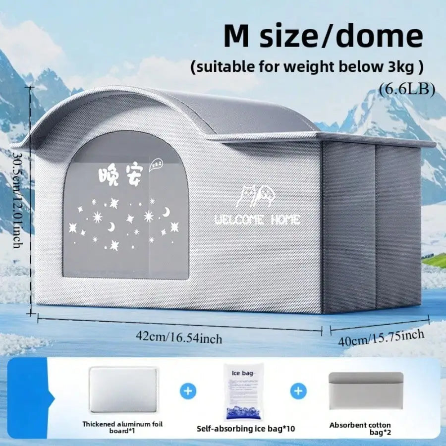 summer small Cat dog Ice House Air Conditioning BED Summer Cooling Tool Nest Dog Dog Four Seasons Pet Ice House Trendycat