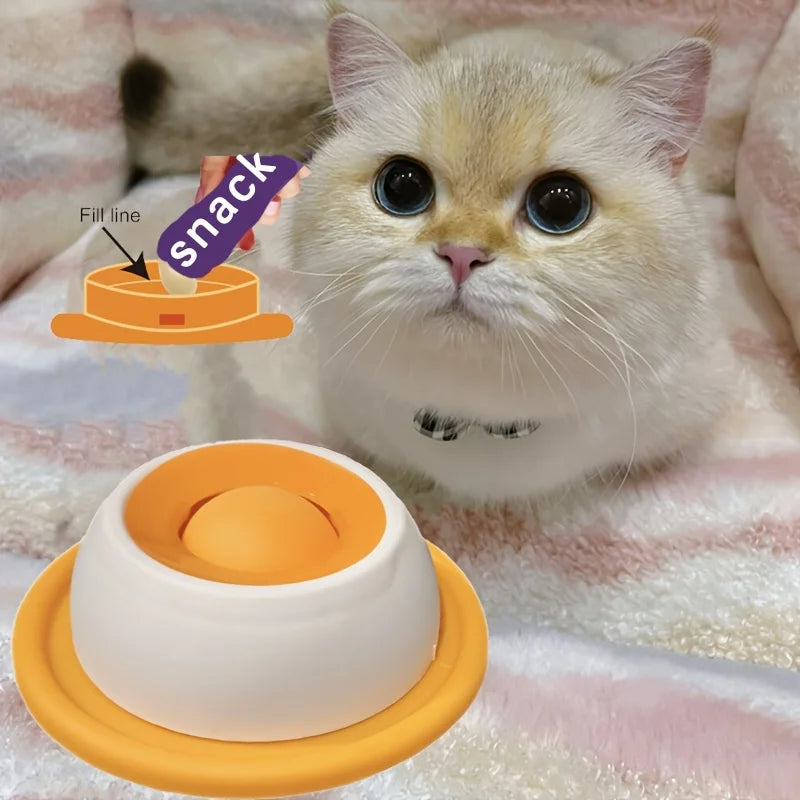 Pet Lick Mat Yogurt Licking Plate Slow Feeder for Dogs & Cats - Interactive Snack Bowl, Promotes Dental Health, Pet Licking Mat Trendycat
