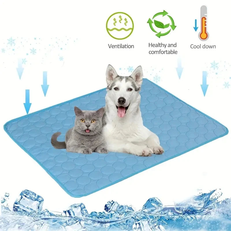 Dog Cooling Mat Summer Pet Cold Bed Extra Large For Small Big Dogs Pet Accessories Cat Durable Blanket Sofa Cat Ice Pad Blanket Trendycat