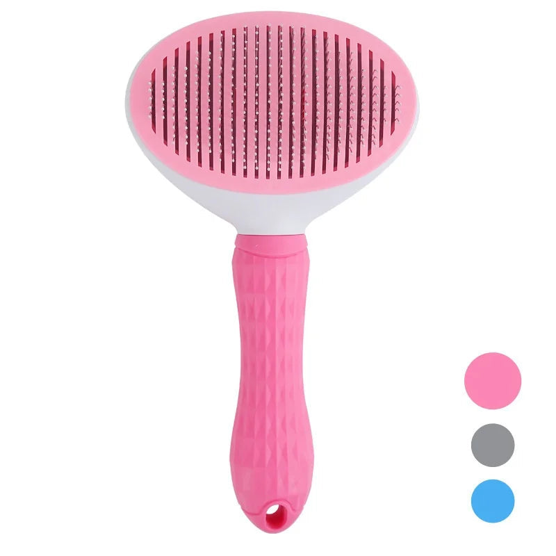 Pet Dog Brush Cat Comb Self Cleaning Pet Hair Remover Brush For Dogs Cats Grooming Tools Pets Dematting Comb Dogs Accessories Trendycat
