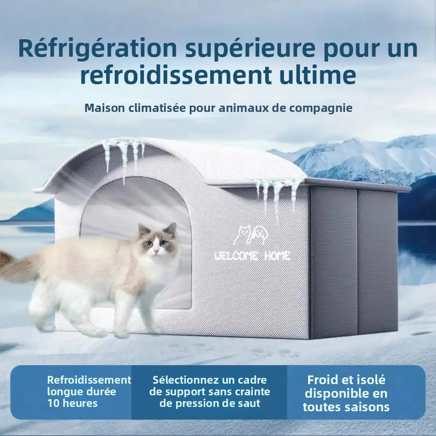 summer small Cat dog Ice House Air Conditioning BED Summer Cooling Tool Nest Dog Dog Four Seasons Pet Ice House Trendycat
