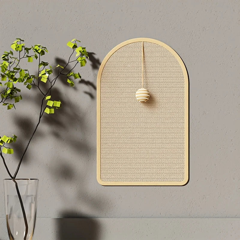 3-in-1 Sisal Cat Station: Washable Scratching Pad + Hanging Ball Toy & Self-Adhesive Wall Panel Trendycat