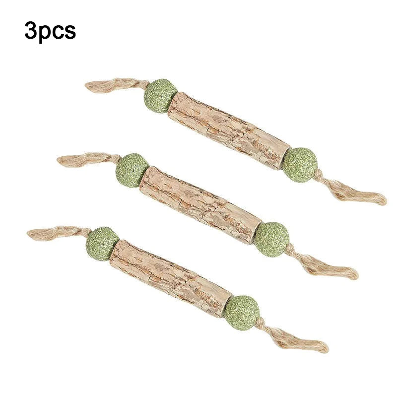 1pc Cat Cleaning Teeth Pure Natural Catnip Cat Molar Toothpaste Stick Silvervine Actinidia Fruit Matatabi Cat Snack Stick Trendycat
