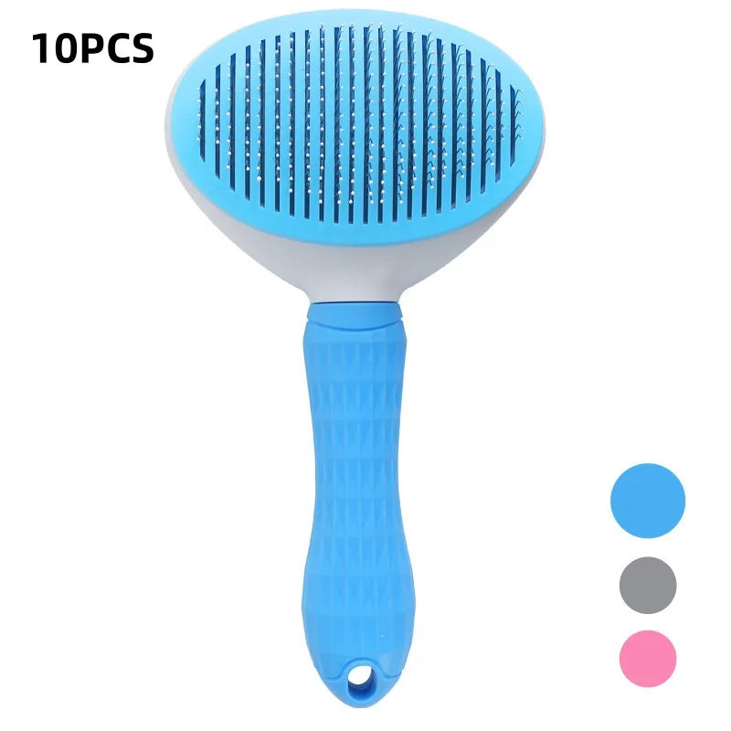 Pet Dog Brush Cat Comb Self Cleaning Pet Hair Remover Brush For Dogs Cats Grooming Tools Pets Dematting Comb Dogs Accessories Trendycat