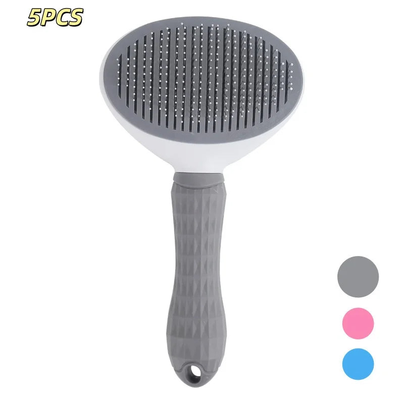 Pet Dog Brush Cat Comb Self Cleaning Pet Hair Remover Brush For Dogs Cats Grooming Tools Pets Dematting Comb Dogs Accessories Trendycat