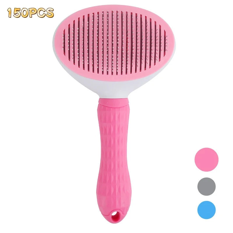 Pet Dog Brush Cat Comb Self Cleaning Pet Hair Remover Brush For Dogs Cats Grooming Tools Pets Dematting Comb Dogs Accessories Trendycat