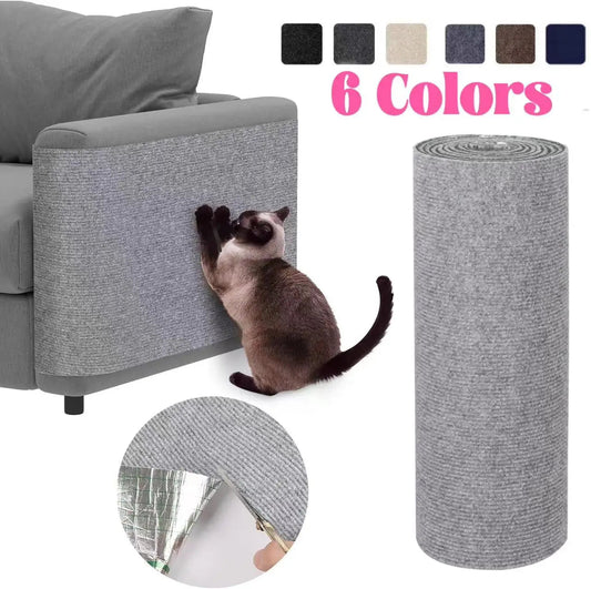 Cat Scratching Mat Self-Adhesive Trimmable Carpet Cat Scratching Post Carpet for Anti-scratching Sofa Furniture Protection Trendycat