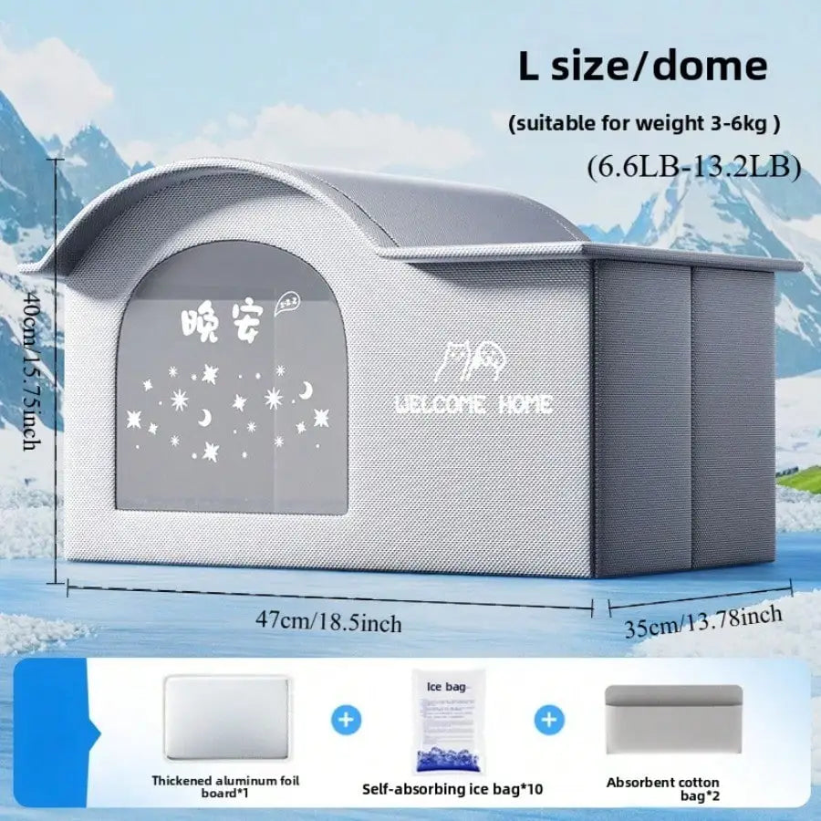 summer small Cat dog Ice House Air Conditioning BED Summer Cooling Tool Nest Dog Dog Four Seasons Pet Ice House Trendycat