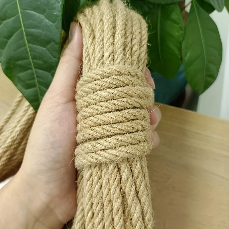 33/66/164ft Natural Sisal Rope Cat Scratcher Rope Tree Scratching DIY Toy Paw Claw Furniture Protector Scratching Post Trendycat