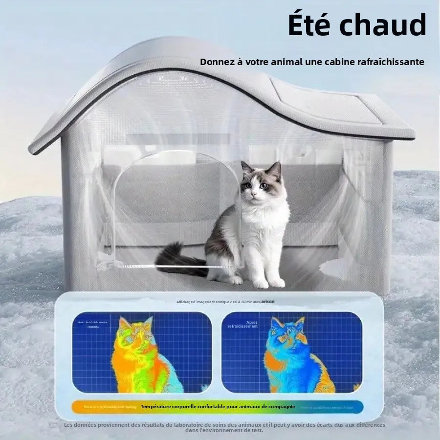 summer small Cat dog Ice House Air Conditioning BED Summer Cooling Tool Nest Dog Dog Four Seasons Pet Ice House Trendycat