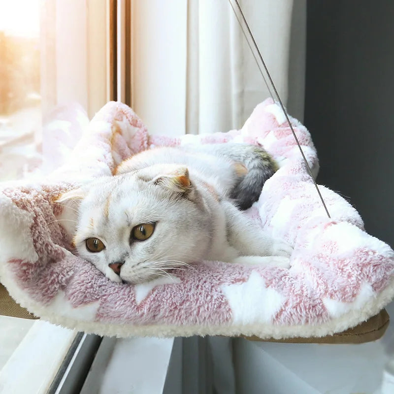 New pet cat hammock hanging cat bed bearing 20 kg comfortable sunny window seat kitten rock climbing frame pet supplies Trendycat