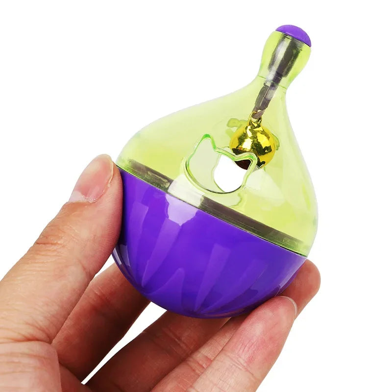 Pet Cat Fun Bowl Feeding Toys Dog Tumbler Feeder Puppy Kitten Shaking Leakage Food Ball Container Exercise Training Leakage Toys Trendycat